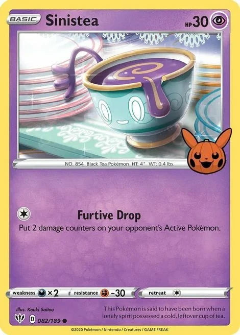 Darkness Ablaze Sinistea #82/189 Trick or Trade
